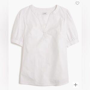 NWT J. Crew Factory Short-Sleeve Poplin Top